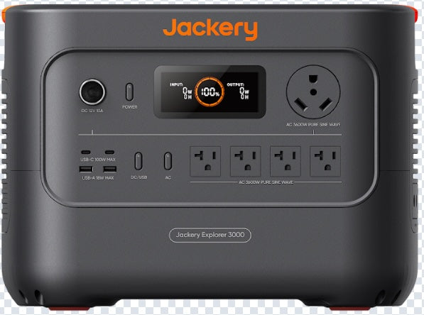 Jackery Explorer 3000 V2 Portable Power Station + 2*SolarSaga 200 (New)