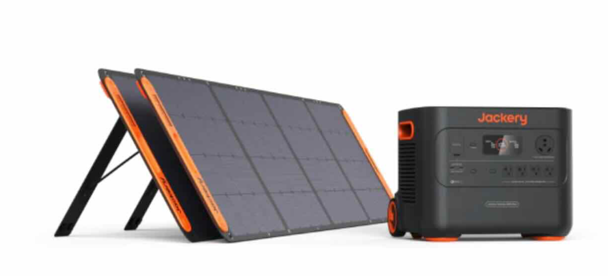 Jackery Explorer 3000 V2 Portable Power Station + 2*SolarSaga 200 (New)